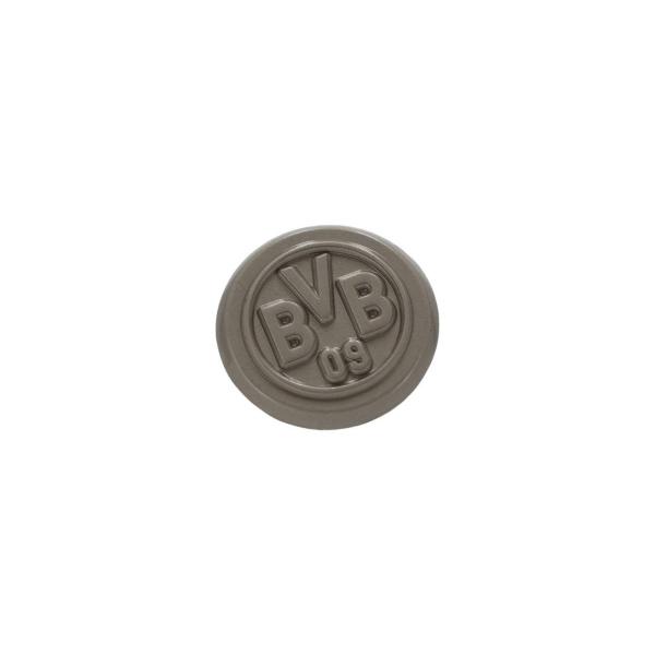 Borussia Dortmund BVB Logo-Pin Silber Matt 2 x 2 cm